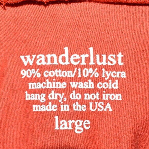 WANDERLUST - ORANGE MIDI SKIRT- L - Picture 3 of 3